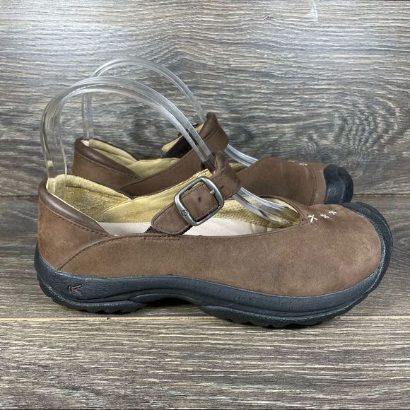 Keen Shoes Keen Verona Mj Brown Leather Mary Jane Walking Shoes